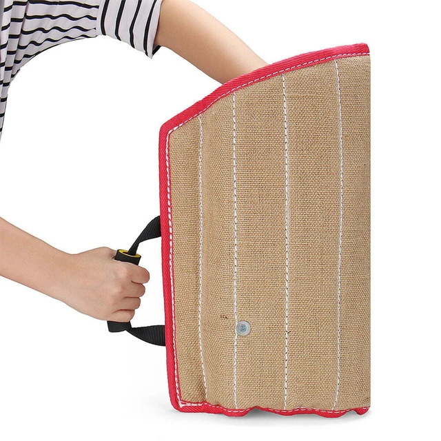 Protección duradera para brazo de yute de seguridad con mango práctico para mordeduras de perro joven