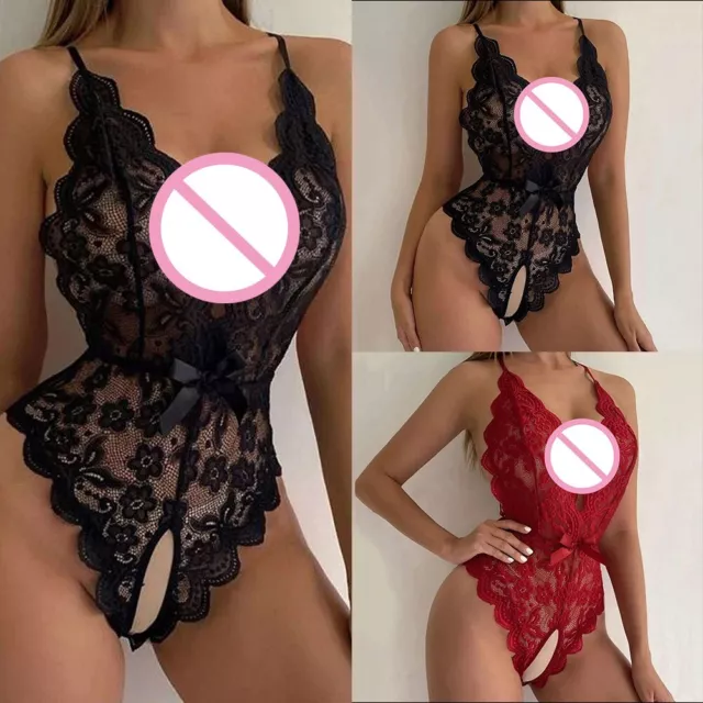 Sous-vêtements porno lingerie fichier ouvert sans manches légère extensible c