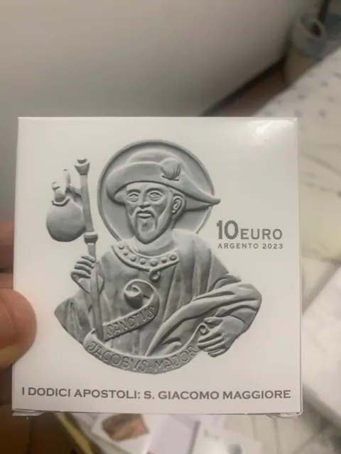 Vaticano 2023 Moneta 10 Euro Ag E Au (Fs) "San Giacomo Maggiore Apostolo" Proof