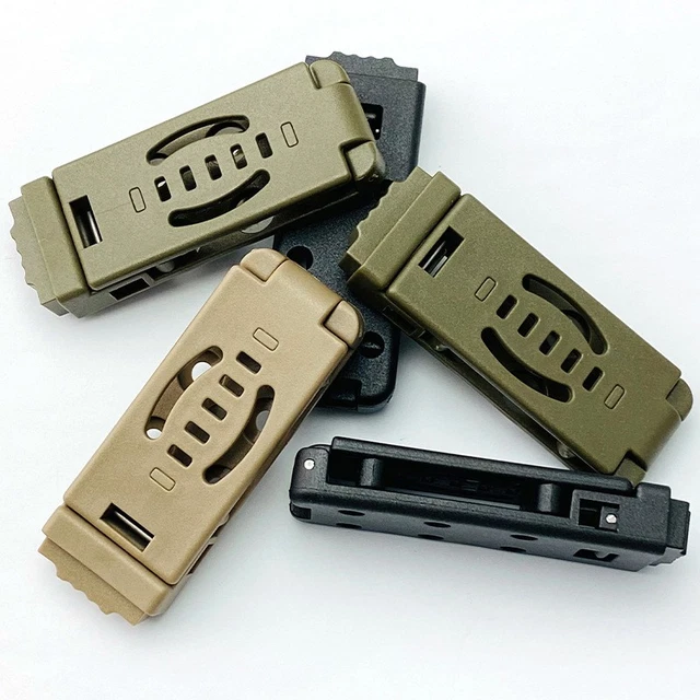Kydex Gürtelclip Für Messer, 2 Stück – Verstellbarer Nylon-Clip Mit Druckknopf, Für Holster & Werkzeug, 8,9x5,1 Cm
