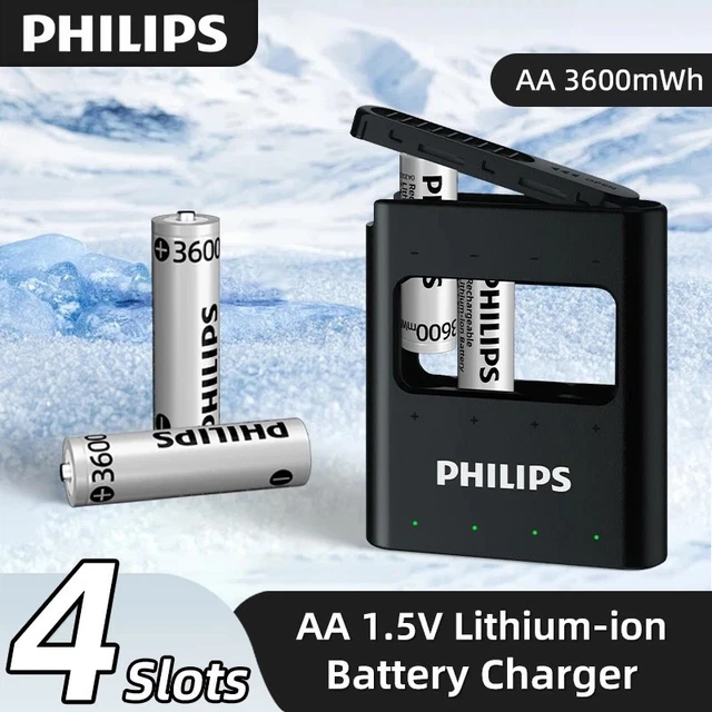 12 Pack Rechargeable Lithium-ion AA Batteries with Charge.1.5V 3600m