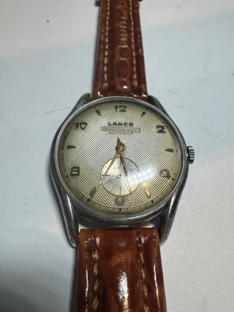 Montre Vintage Lanco - Mécanique à Remontage Manuel - 15 Rubis - Cal. Langendorf 1022 - Suisse