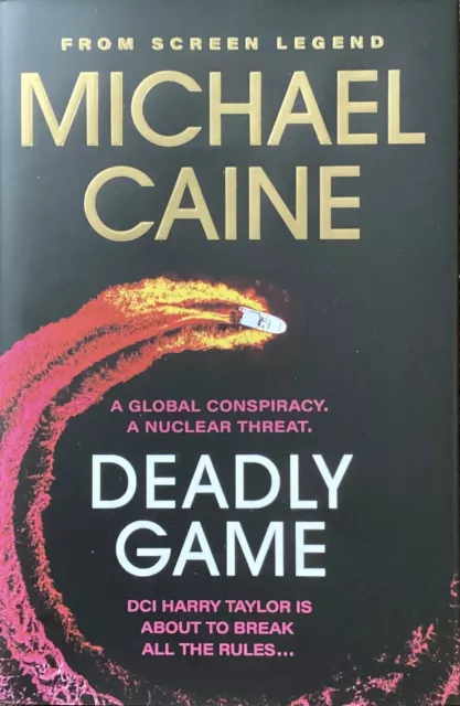 Michael Caine Authentic Signed Deadly Game Book AFTAL (2)