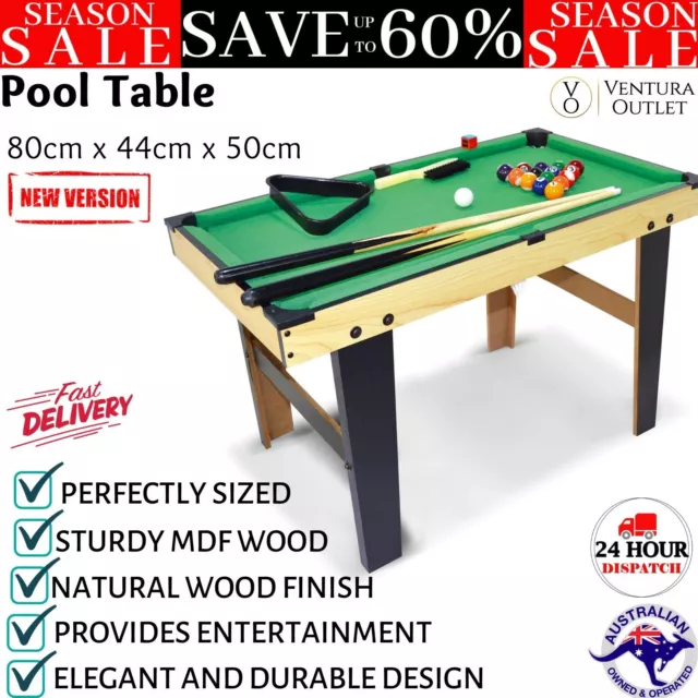 Pool Table Billiard Snooker Game Table with Accessories Rods and Balls Modern AU