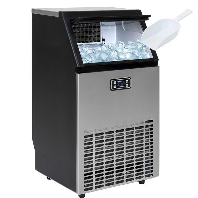 BUILTIN COMMERCIAL ICE Maker Stainless Steel Bar Restaurant Ice Cube