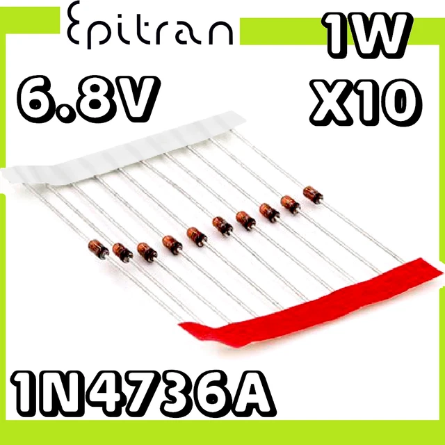 5 Diodi Zener 5.1V 0.5W - Componenti Elettronici Per Circuiti, Confenzione Da 5 Pezzi - Foto 9