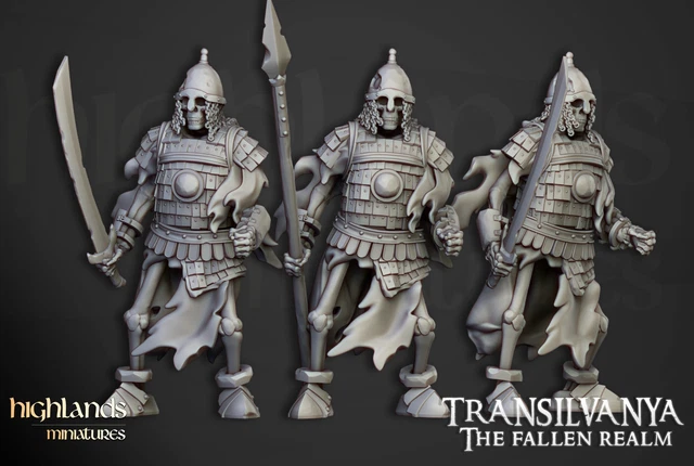5 Chevaliers Montés EMC Highlands – Figurines Warhammer AOS / 9th Age (peintes)