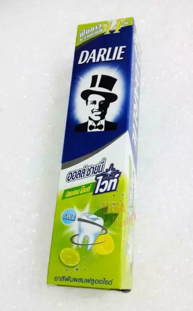 DARLIE ALL SHINY WHITE TEETH LEMON MINT FLUORIDE TOOTHPASTE HCS 140 g.