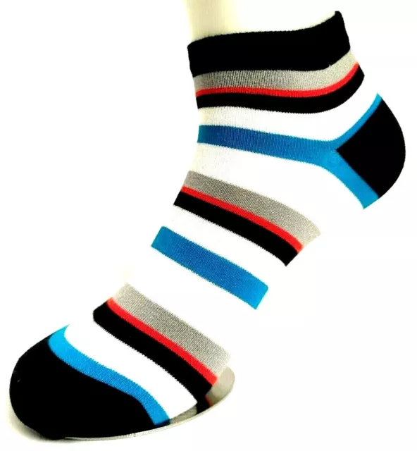RS Harmony Viskose Sneaker-Socken mit Bambus "Stripes" Gr. 35-46, Komfortbund