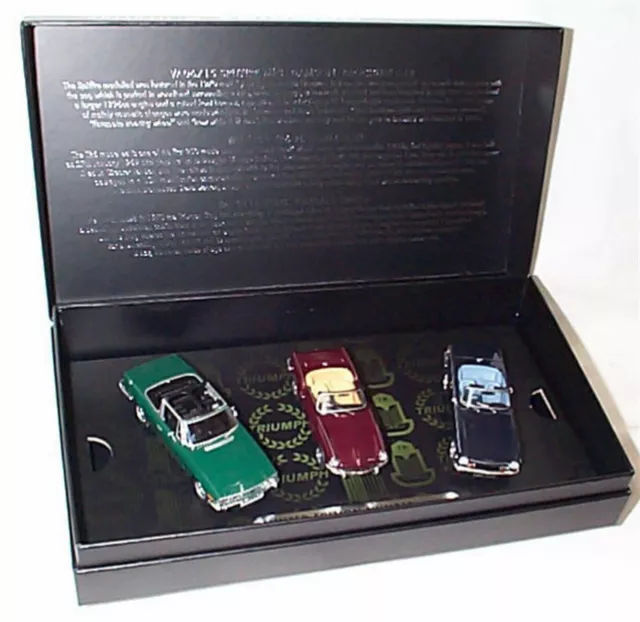 CORGI TC00004 1/43 SPORTLICHE TRIUMPH KOLLEKTION. STAG, SPITFIRE TR6 ltd ed