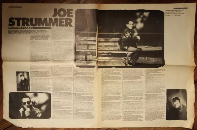 Joe Strummer - Richter Scales (Melody Maker Article / Cutting 30/9/89) The Clash