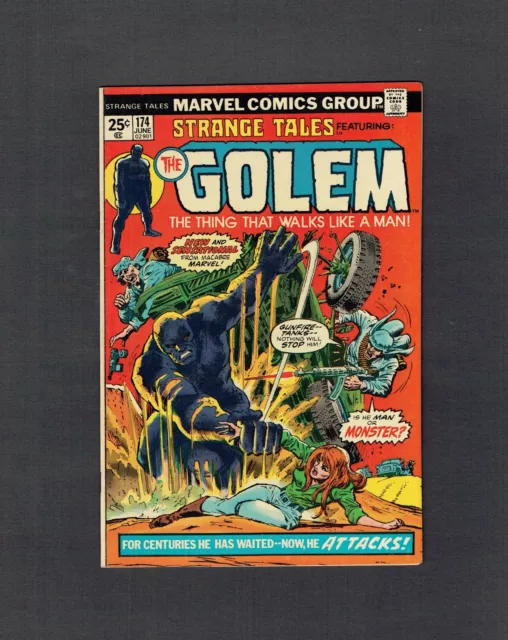 Strange Tales Featuring: The Golem #174 Origin & 1st Golem App Marvel 1974 FN/VF