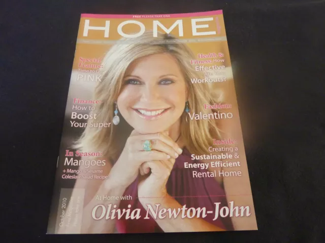 Olivia Newton John Home Ultra Rare Aussie Magazine! October 2010