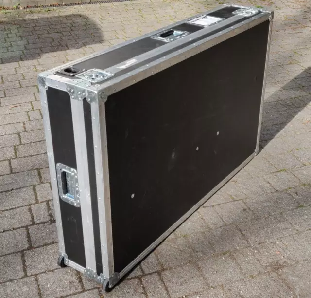 Large Oakleigh Cases Flightcase Transit Case on Wheels w/Hinged Lid 128x80x26cm