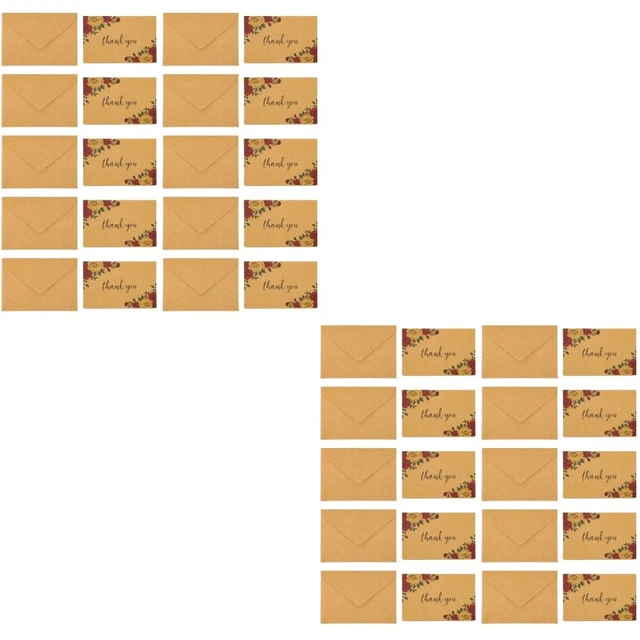 36 Pezzi Biglietti Di Ringraziamento, Ohuhu Carta Kraft Per Biglietti D