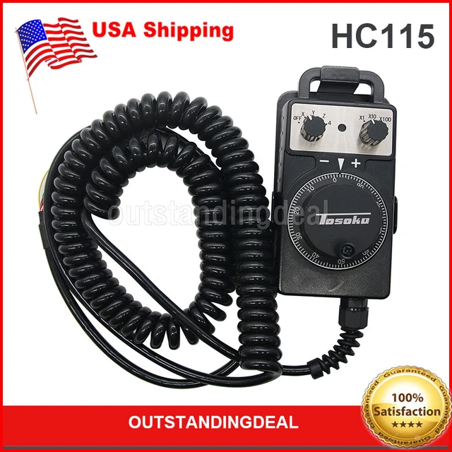 HC115 CNC Handwheel Handle Manual Pulse Generator DC5V 100PPR for FANUC US STOCK
