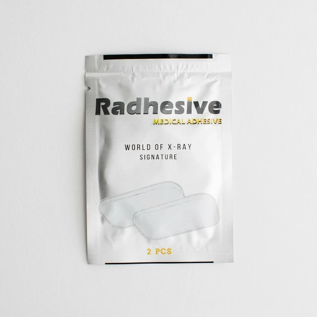 10 RADHESIVE with Pink X-Ray Marker Holder Medical Washable Adhesive Strips