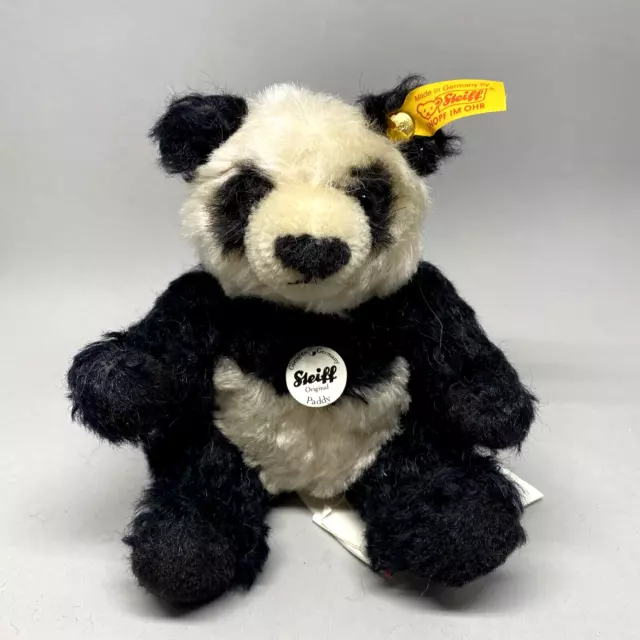 Steiff "Paddy" Panda - 20cm, Black & White Mohair - EAN:040245 - 2008