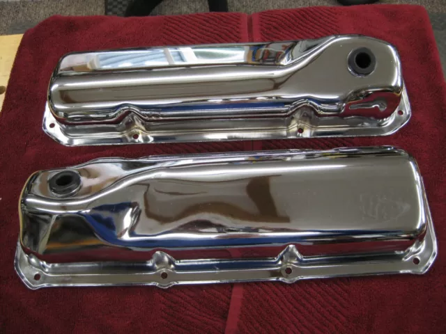 NEW Chrome Valve Covers Ford 351 Cleveland Boss351 Boss302