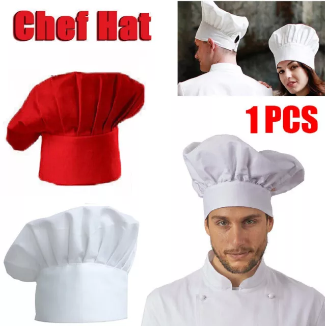 Chef Hat Baker Kitchen Cook Chef Restaurants Catering Cap Adjustable Men Women