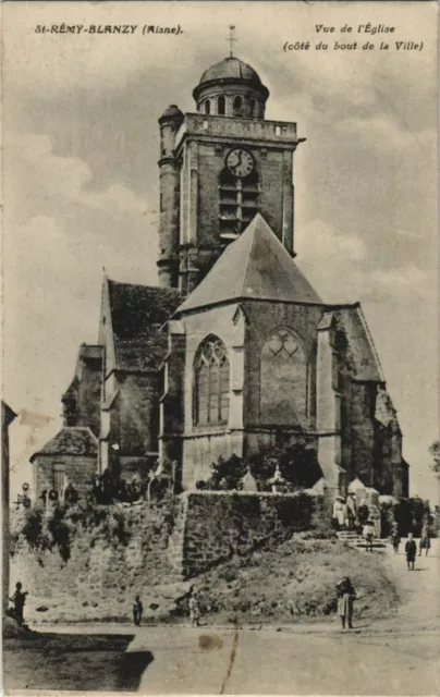 CPA Saint-Remy-Blanzy - Vue de l'Eglise - Cote du Bout de la Ville (1061972)