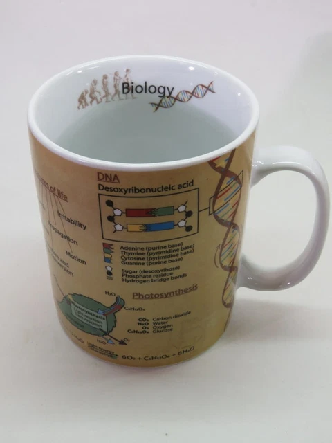 Coffee Tea Mug Cup ~ BIOLOGY: Plant & Animal Cell, DNA, Photosynthesis; KONITZ