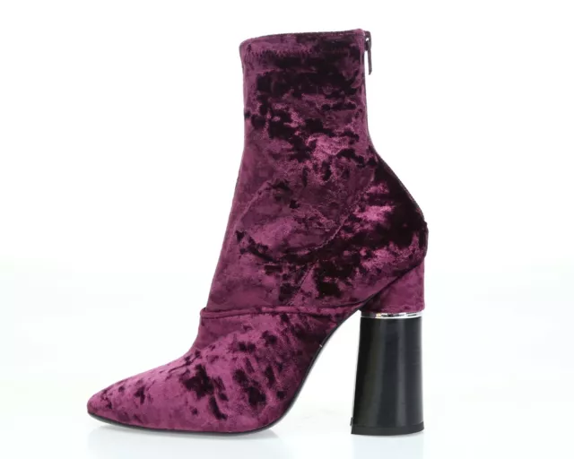 3.1 Phillip Lim Kyoto Crushed Velvet Purple Booties sz. 38.5