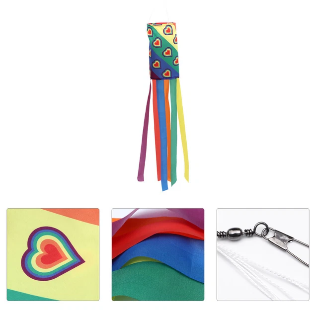 Regenbogen-Haartrockner Saisonaler Windsack Das Schild Ornament