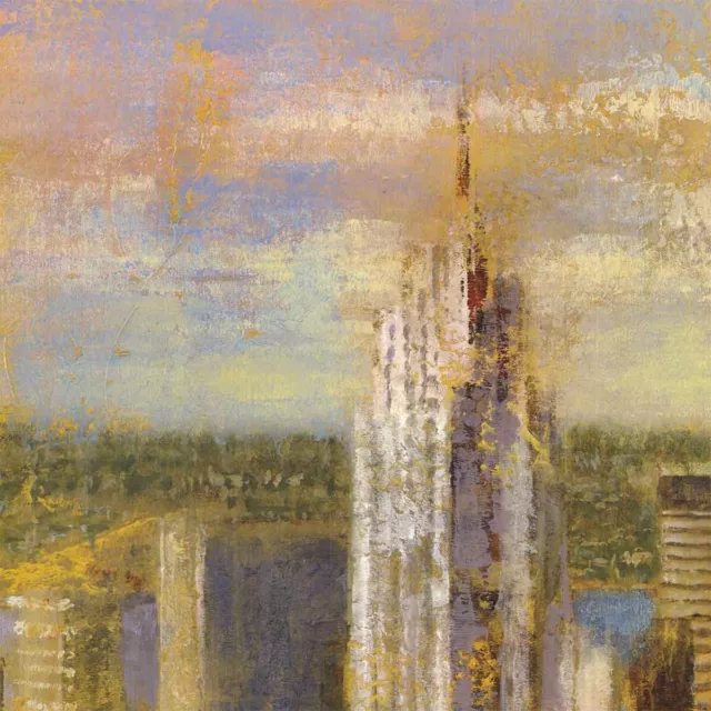 40W"x30H" CITYSCAPE II by MICHAEL LONGO -SKYSCRAPERS CITY VIEW CHOICES of CANVAS 3