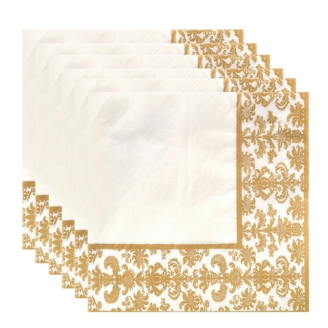 100 un. servilletas papel de cóctel servilletas decorativas fiesta tela papel