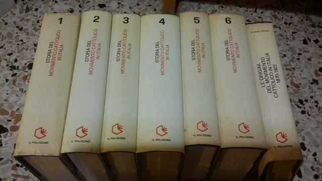STORIA DEL MOVIMENTO CATTOLICO IN ITALIA -7 VOLL, Il Poligono 1980/81, 27d21 STORIA DEL MOVIMENTO CATTOLICO IN ITALIA -7 VOLL, Il Poligono 1980/81, 27d21