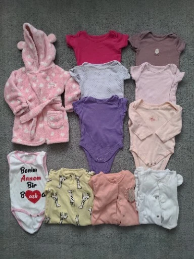 massive Bundle Baby Girls 3-6 Months Sleepwear Nightwear Sleepsuits Vest Gown