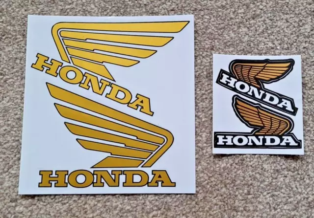 HONDA Gold Wing 2 PAIRS Fuel Tank Wing Decal Vinyl Graphics  Individual Styling