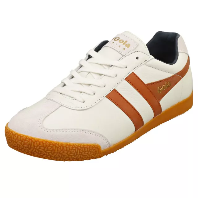 Gola Harrier Homme White Orange Baskets Classique - 43 EU