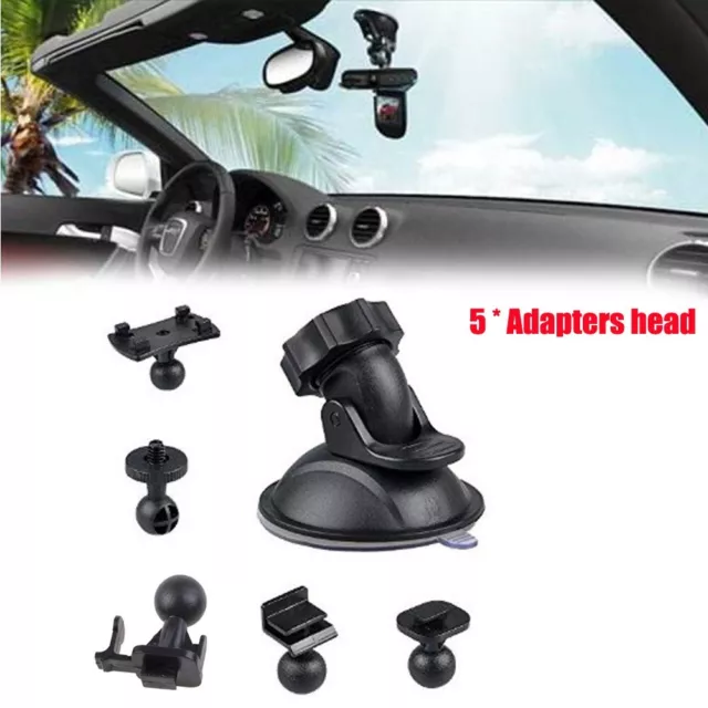 Plastica Nera Supporto Dash Cam Parabrezza Supporto Montaggio Auto Ventosa