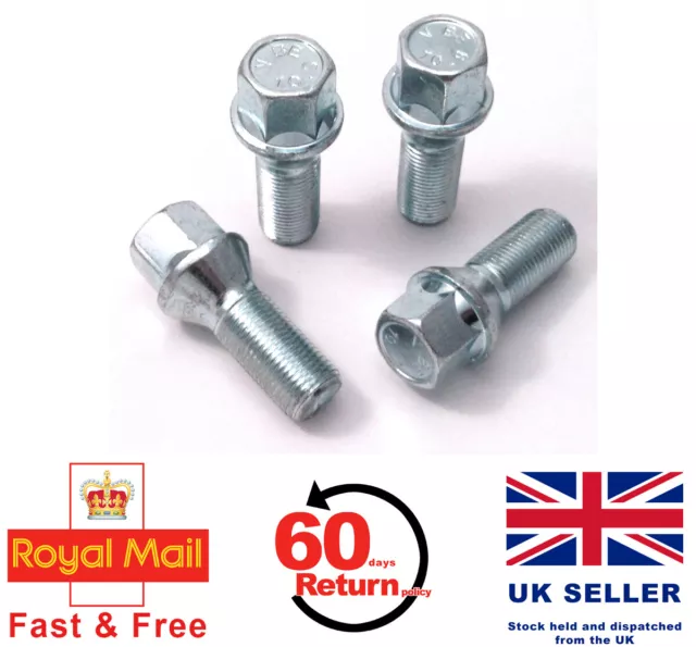 BMW 4 series F32, F33, F36 M14x1.25 alloy wheel bolts set of 4