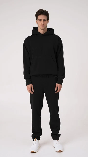Tuta intera da uomo Set pantaloni jogger elastici con cappuccio...