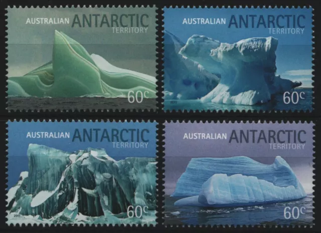 AAT / Austral. Antarktis 2011 - Mi-Nr. 187-190 ** - MNH - Eisberge