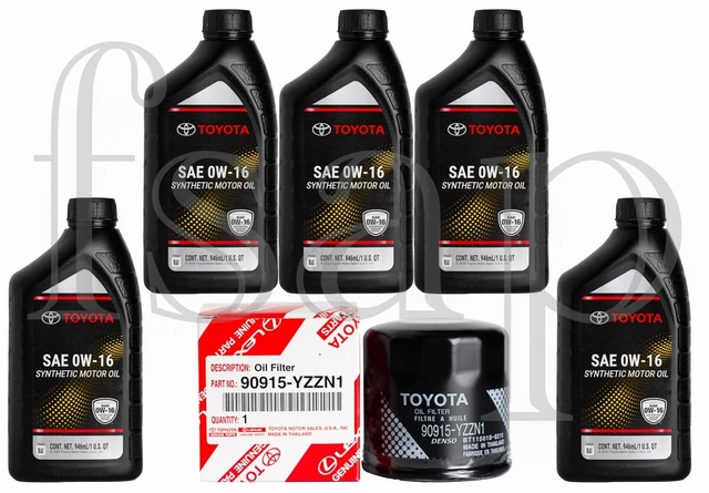 GENUINE TOYOTA OIL change kit for 2021-2023 Toyota Sienna 2.5L engine ...