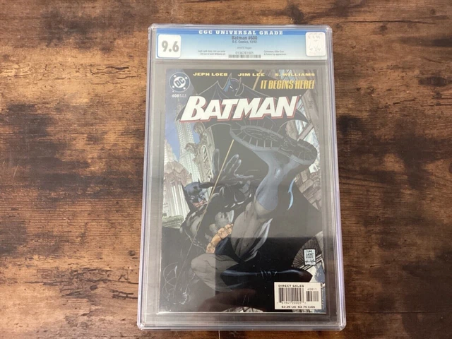 Batman #608 2002 Jim Lee Hush Begins CGC 9.6 White Pages DC Key Gotham Tom Brady