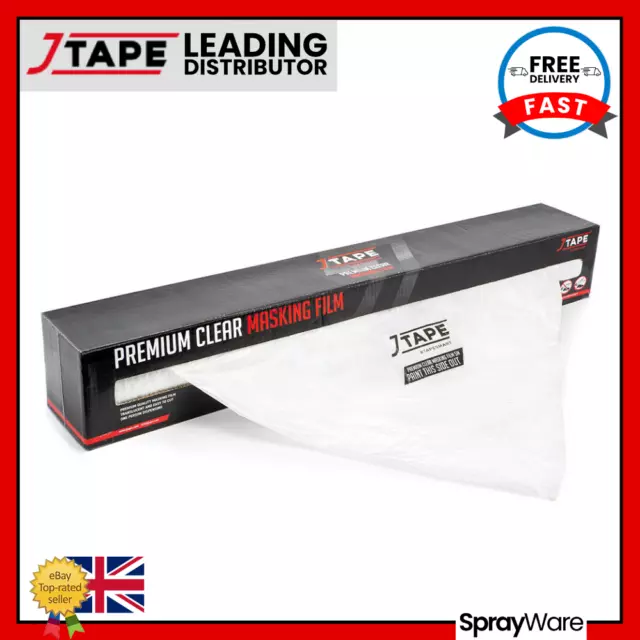 J Tape Masking Film Sheeting Premium Plastic Clear For Cars 5m x 120m