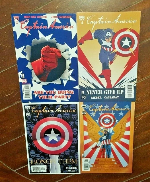 Captain America #3 thru #6, (Marvel Knights, 2002): Free Shipping!