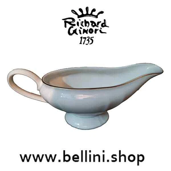 9 Sous-Assiettes En Porcelaine Richard Ginori 1735 - Forme Duchessa, Filet Or - Neuf
