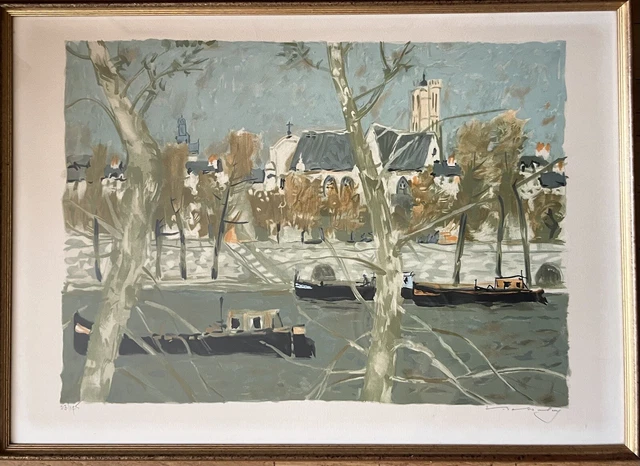 Lithographie Signée Eugène Baboulène - œuvre Originale Sur Papier