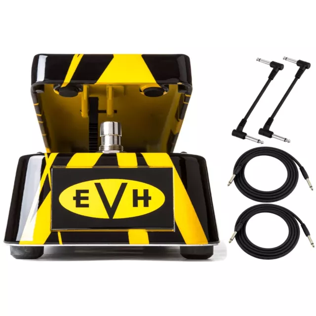 Dunlop EVH95 Eddie Van Halen Signature Cry Baby Wah Guitar Pedal with Cables