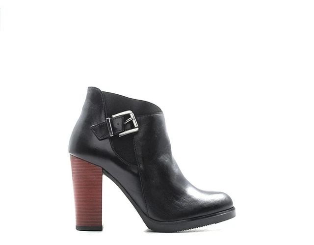 Chaussures REBECCA VAN DIK Femme Tronchetti  NERO Cuir naturel 8442392-NE-RO