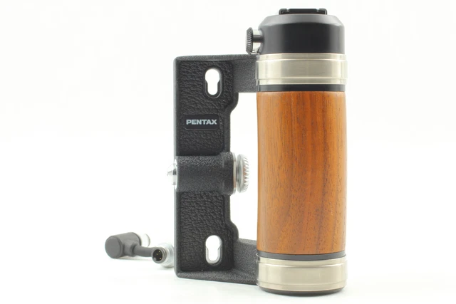 Última [Superior Mint Con / Synchro Cable ] PENTAX Zapato Caliente Madera Mano