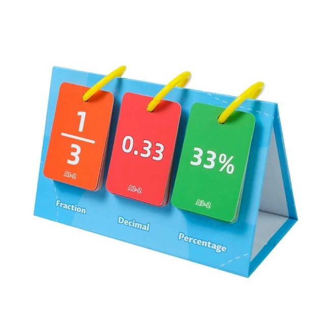 FRACTION DECIMAL PERCENTAGE Pair Flip Chart Math Learning Flip Chart ...