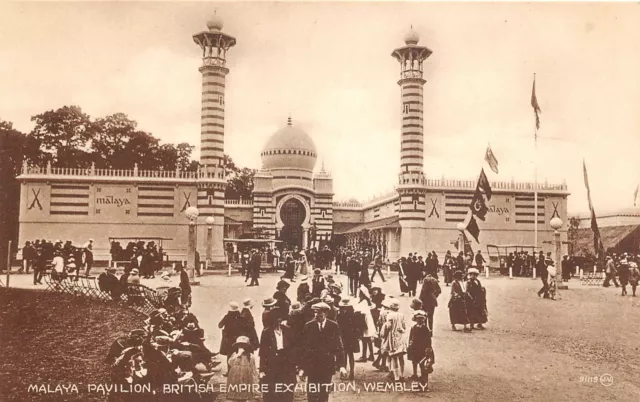 Lot202  british empire exhibition wembley malaya pavilion Malaysia