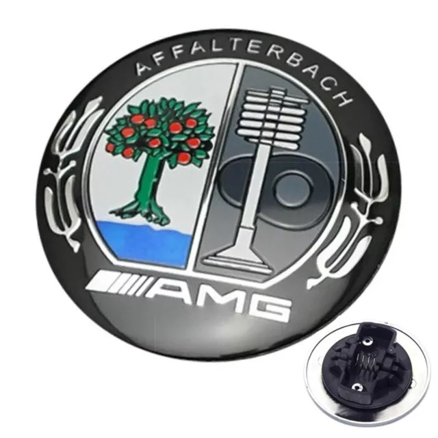 Schwarze Fronthaube Stern Motorhaube Abzeichen Emblem für Mercedes